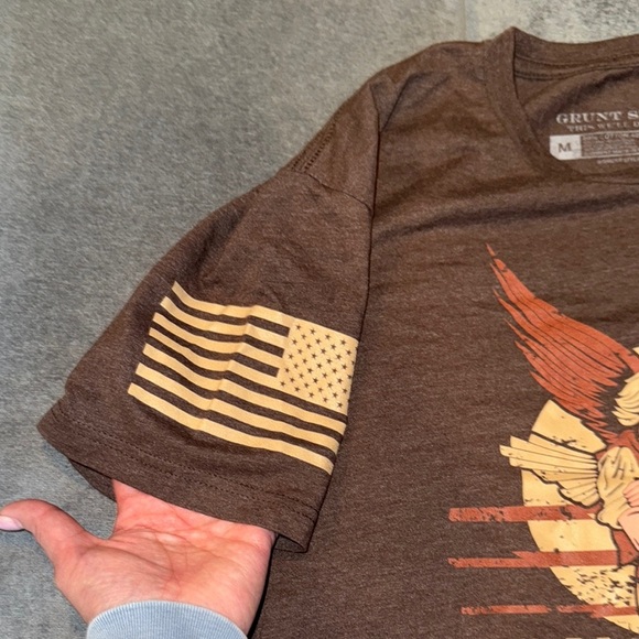 Grunt Style -Women’s Brown Graphic T-Shirt size Medium - Picture 8 of 10